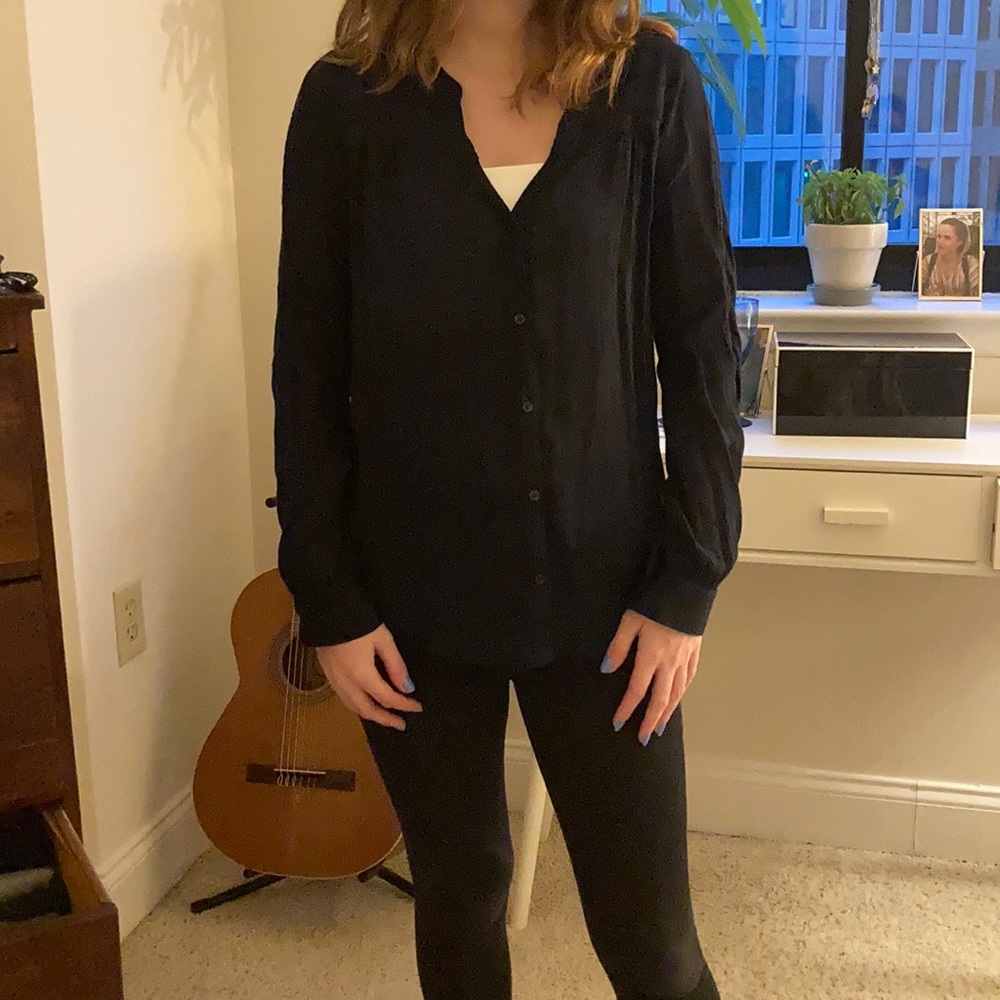 Navy blue blouse